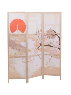 Paravent O70 Naturmotive 170x137cm, Kirschblüten