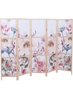 Paravent O70, Naturmotive 170x227cm, Blumen