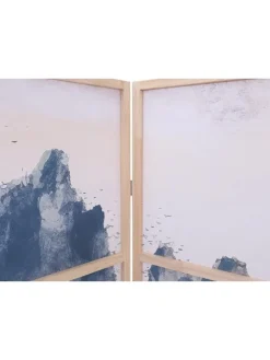 Paravent O70, Naturmotive 170x227cm, Berge