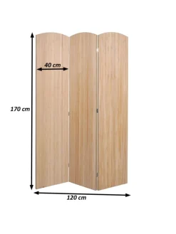 Paravent O30 zusammenklappbar 3 Paneele 170x120cm
