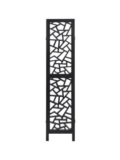 Paravent PIANLARGO in Schwarz - (W) 163 x (H) 170 x (L) 2 cm
