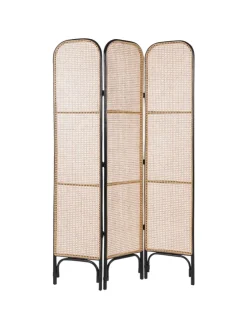 Paravent POTENZA in /Braun/Schwarz - (W) 105 x (H) 180 x (L) 3 cm