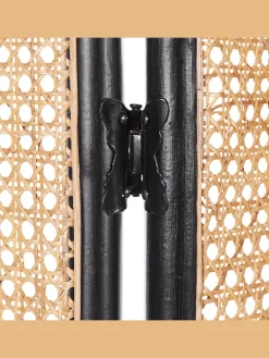 Paravent POTENZA in /Braun/Schwarz - (W) 105 x (H) 180 x (L) 3 cm