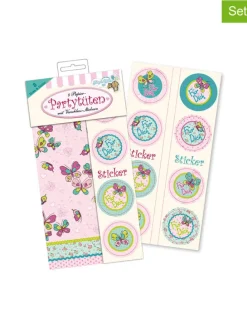 Partytüten "Butterflies" in Rosa - 8 Stück