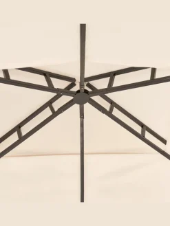 Pavillon NARO in Beige/Schwarz - (W) 240 x (H) 245 x (L) 148 cm