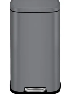 Pedal-Abfallsammler "London" in Grau - 6 l