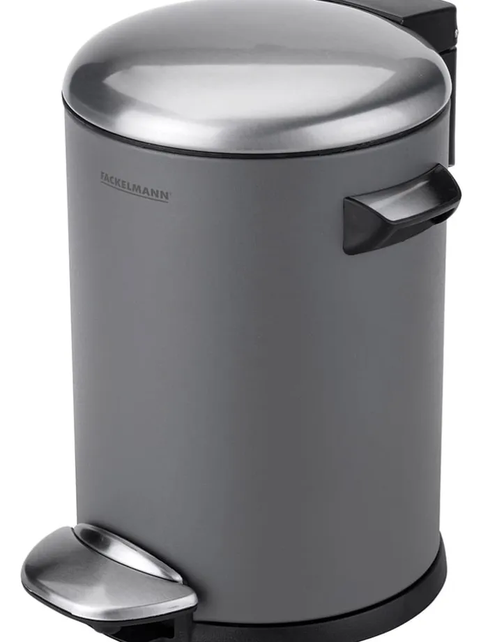 Pedal-Abfallsammler "Paris" in Grau - 3 l