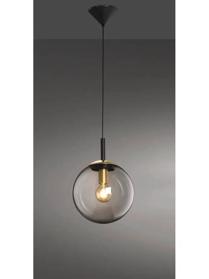 Pendelleuchte "Dini" in Schwarz - Ø 25 cm x (H)140 cm