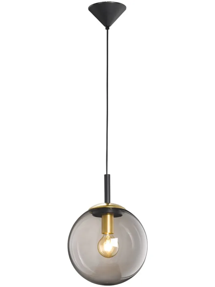 Pendelleuchte "Dini" in Schwarz - Ø 25 cm x (H)140 cm