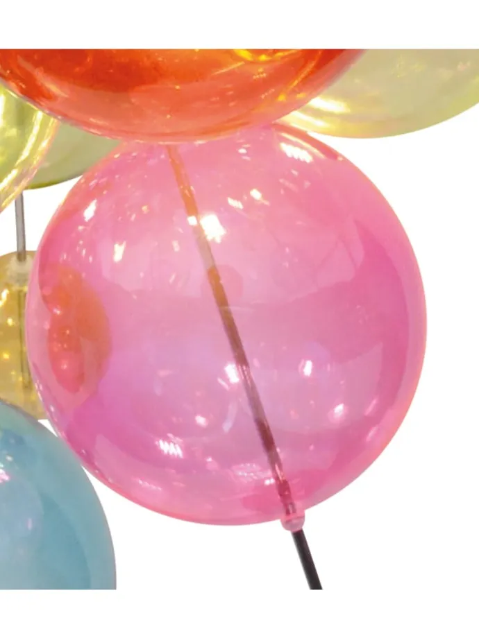Pendelleuchte "EXPLOSION" in bunt - (L)65 cm x (B)65 cm x (H)193 cm