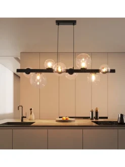 Pendelleuchte 8-flammige G9 in transparent Glas Max.25W