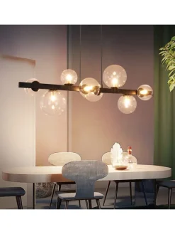 Pendelleuchte 8-flammige G9 in transparent Glas Max.25W