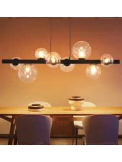 Pendelleuchte 8-flammige G9 in transparent Glas Max.25W