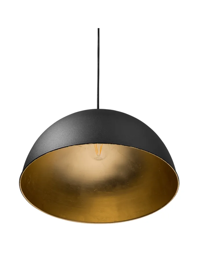 Pendelleuchten CETINA in Schwarz/Gold - (W) 40 x (H) 129 x (L) 40 cm