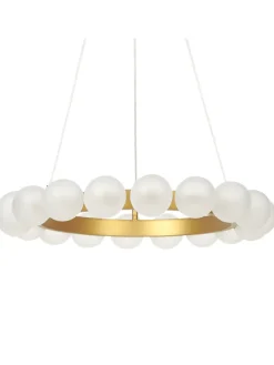 Pendelleuchten GEORGES in Gold - (W) 59 x (H) 146 x (L) 59 cm