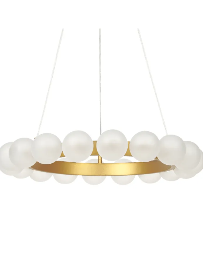 Pendelleuchten GEORGES in Gold - (W) 59 x (H) 146 x (L) 59 cm