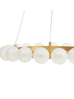 Pendelleuchten GEORGES in Gold - (W) 59 x (H) 146 x (L) 59 cm