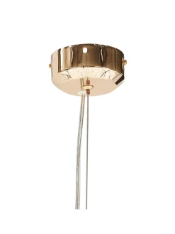 Pendelleuchten TOROLA in Gold/Transparent - (W) 56 x (H) 192 x (L) 56 cm