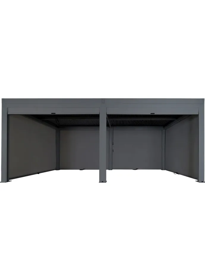 Pergola L46 11cm-Alu-Gestell, sturmfest, Anthrazit