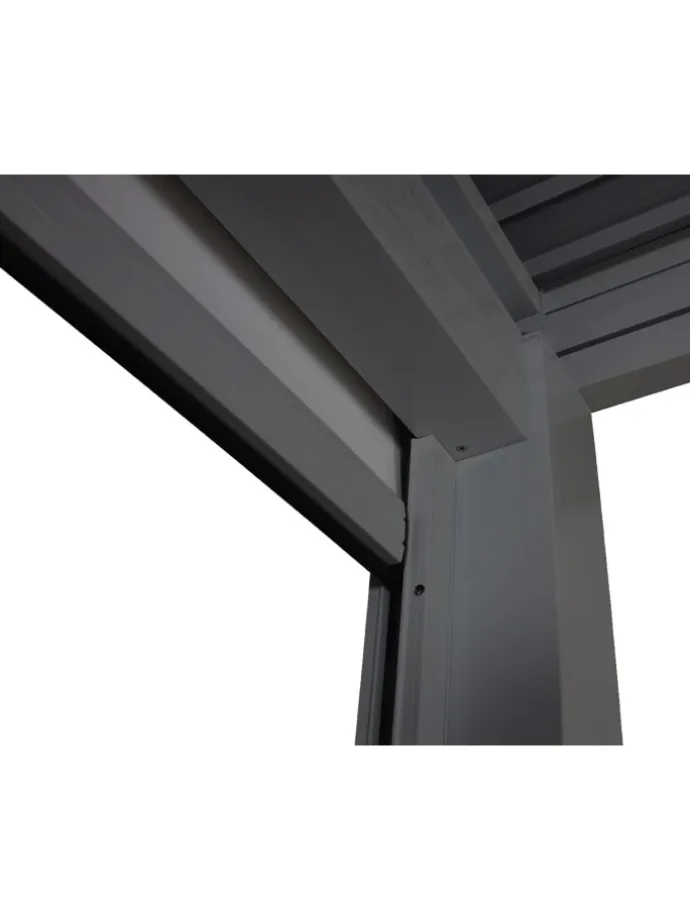 Pergola L46 11cm-Alu-Gestell, sturmfest, Anthrazit