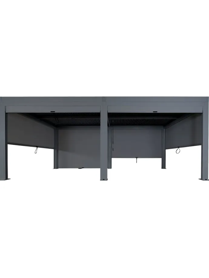 Pergola L46 11cm-Alu-Gestell, sturmfest, Anthrazit