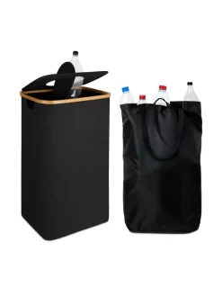 Pfandflaschen Sammelbehälter in Schwarz – 100 l