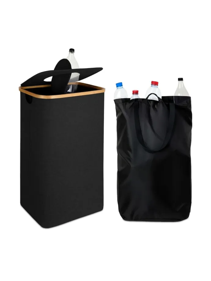 Pfandflaschen Sammelbehälter in Schwarz – 100 l