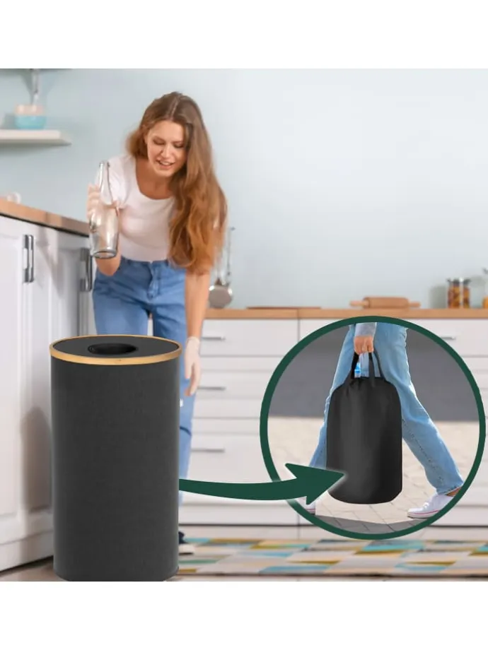 Pfandflaschen Sammelbehälter in Schwarz - 100 l