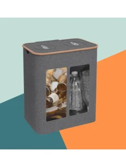 Pfandflaschen-Sammelbehälter in Grau - 140 Liter