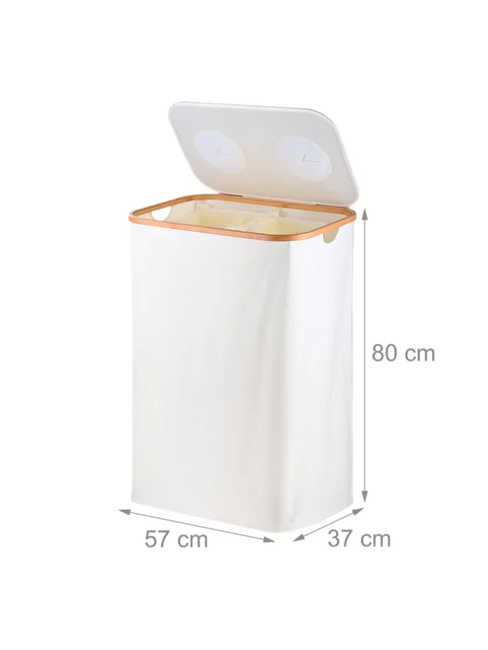 Pfandflaschen-Sammelbehälter in Weiß - 170 Liter