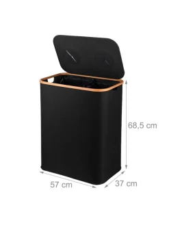 Pfandflaschen-Sammelbehälter in Schwarz - 140 Liter