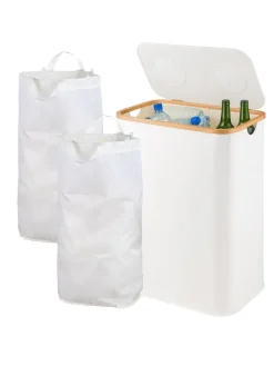 Pfandflaschen-Sammelbehälter in Weiß - 140 Liter