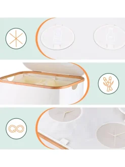 Pfandflaschen-Sammelbehälter in Weiß - 140 Liter