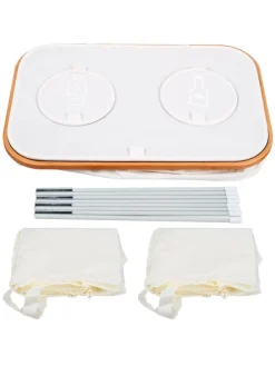 Pfandflaschen-Sammelbehälter in Weiß - 140 Liter