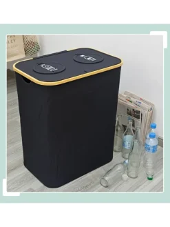 Pfandflaschen-Sammelbehälter in Schwarz - 170 Liter