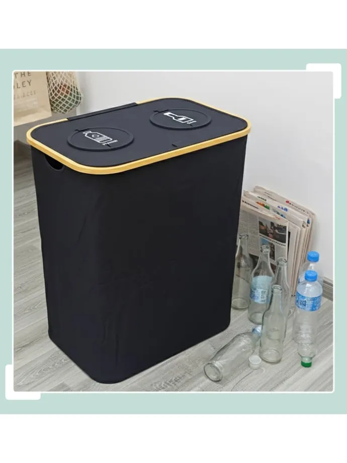 Pfandflaschen-Sammelbehälter in Schwarz - 170 Liter