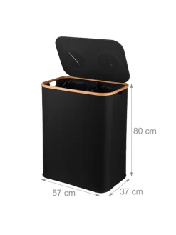 Pfandflaschen-Sammelbehälter in Schwarz - 170 Liter