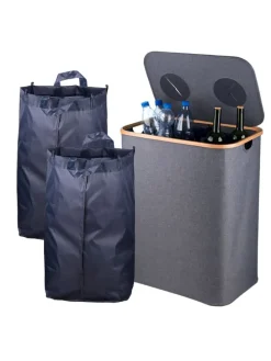 Pfandflaschen-Sammelbehälter in Grau - 170 Liter