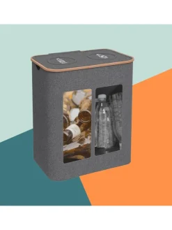 Pfandflaschen-Sammelbehälter in Grau - 170 Liter