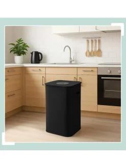 Pfandflaschen-Sammelbehälter in Schwarz - 100 l