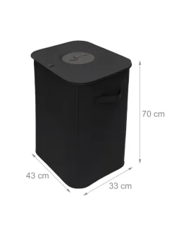 Pfandflaschen-Sammelbehälter in Schwarz - 100 l