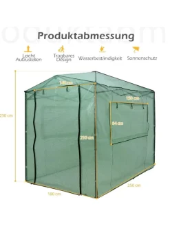 Pflanzenhaus 180x250x230cm in Grün