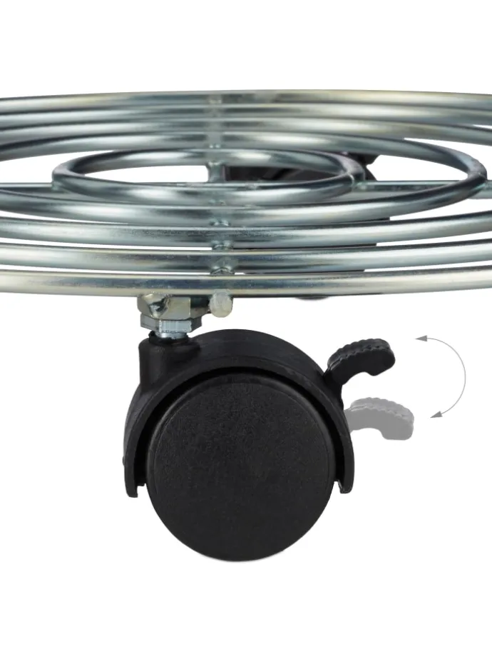 Pflanzenroller in Silber - (H)6 x Ø 32 cm