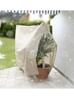 Pflanzenschutz in Beige - (B)240 x (H)200 cm