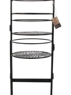 Pflanzenständer in Schwarz - (B)66,5 x (H)50 x (T)21 cm