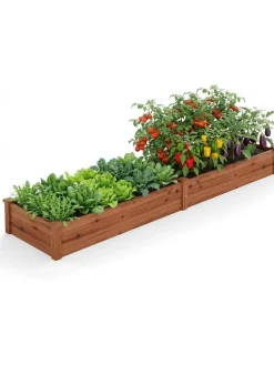 Pflanzkasten 240x60x25cm in Braun