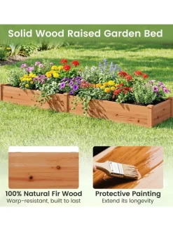 Pflanzkasten 240x60x25cm in Orange