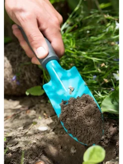 Pflanzkelle in Hellblau/ Schwarz