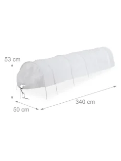 Pflanztunnel in Weiß - (L)3,4 m