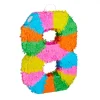 Pinata Zahl 8 in Bunt
